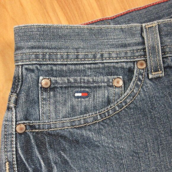 TOMMY HILFIGER‎ High-Rise Straight Leg Denim Jeans Womens Sz 10 LONG Cotton TALL - Picture 6 of 16